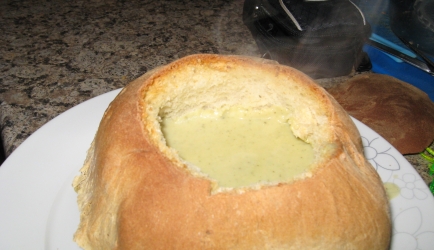 Soep in brood recept