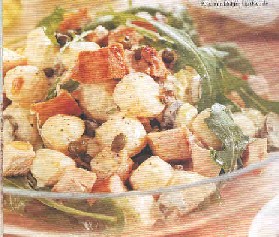 Krieltjessalade met kip en rucola recept