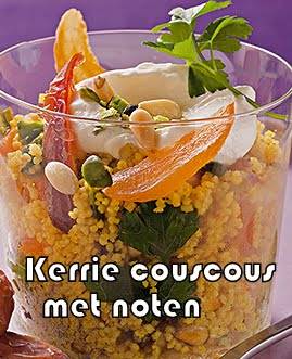 Kerrie couscous met nootjes recept