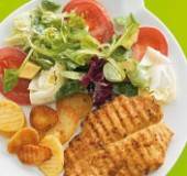 Bourgondische golfjes met gemengde salade recept