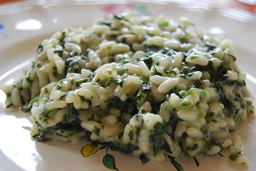 Risotto verde con gorgonzola recept