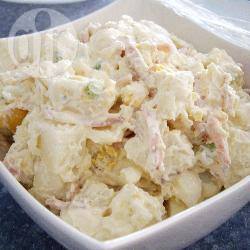 Aardappelsalade met spek en ei recept