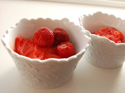 Koolhydraat arme: aardbei-vanille ijs recept