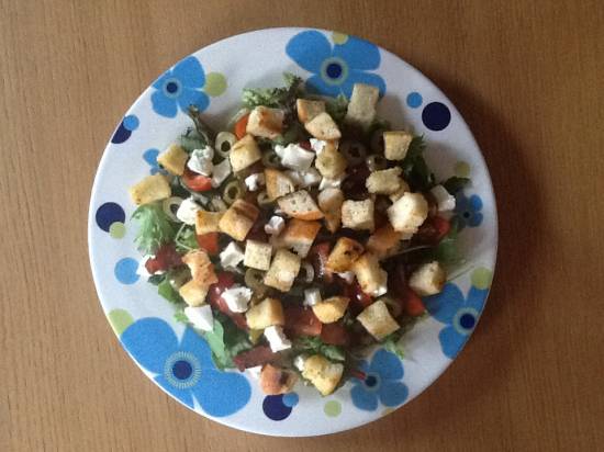 Maaltijdsalade chevre chaud recept