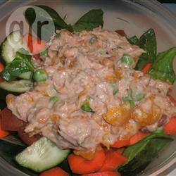 Salade met tonijn en sinaasappel recept