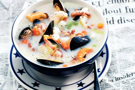 Boston clam chowder