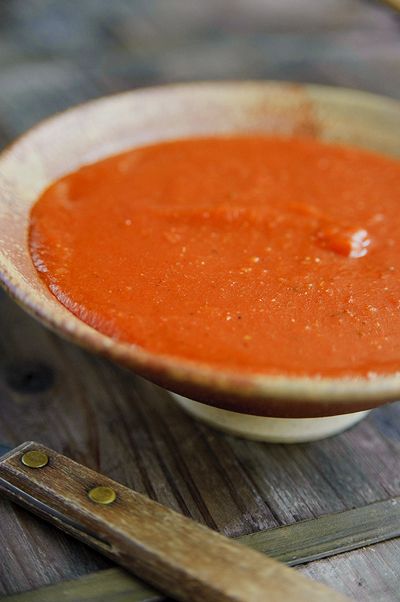 Recept 'pikante tomatensaus voor tortilla's'