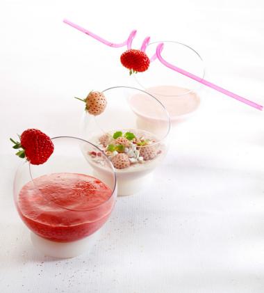 Recept 'smoothies met aardbeien'
