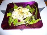 Krab/ amandelen salade recept