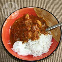 Curry met kalkoen recept