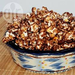 Chocolade-amandel popcorn recept