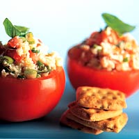 Krabsalade met tomaat recept