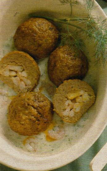 Gehaktballen met garnalen recept