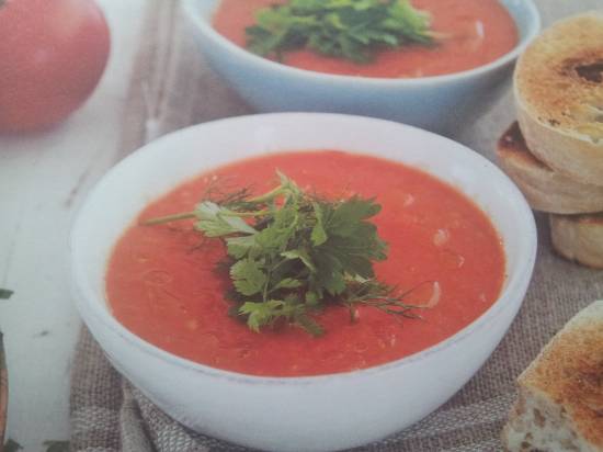 Geroosterde tomatensoep met kruiden recept