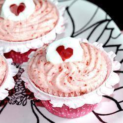 Aardbeien cupcakes recept
