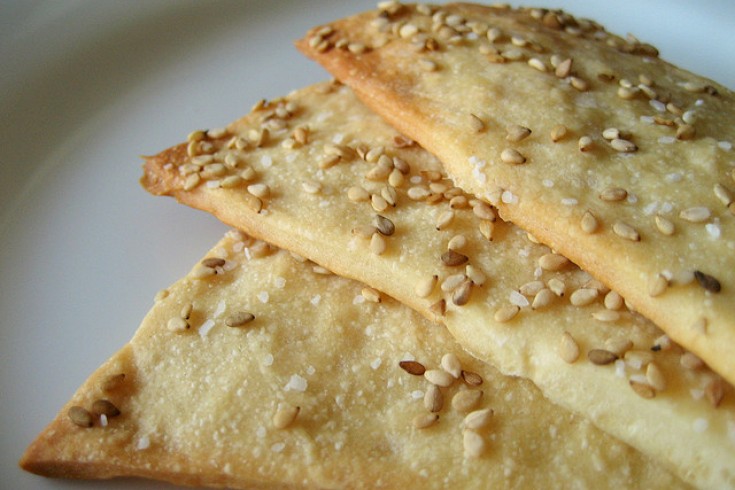 Glutenvrije boekweit crackers met sesamzaadjes