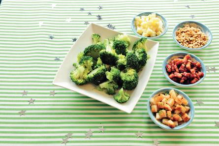 Broccoli met 4 toppings