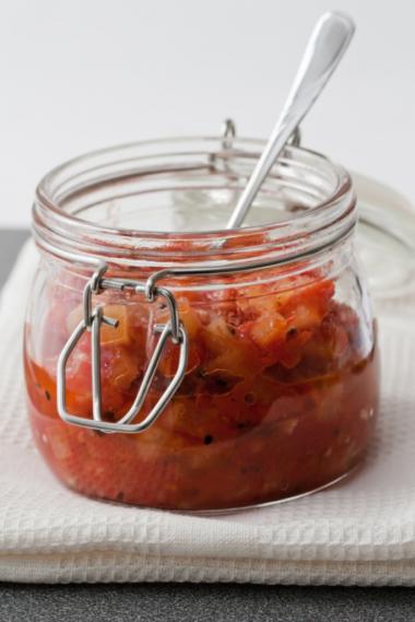 Recept 'chutney van tomaat'