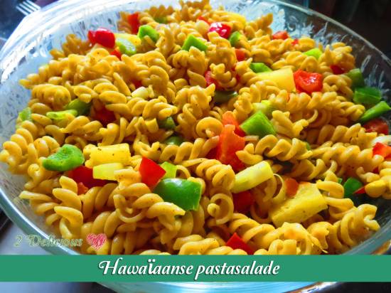 Hawaïaanse pasta salade recept