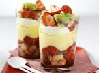 Zomerse trifle met aardbeien en kiwi recept
