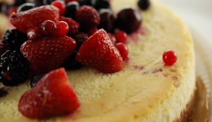 Glutenvrije cheesecake met roodfruit recept