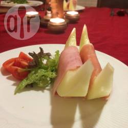 Meloen met rauwe ham recept