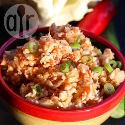 Bloemkool 'rijst' met salsa recept