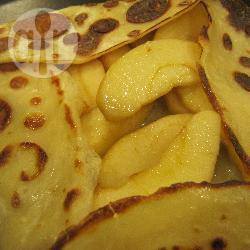 Geflambeerde appel calvados pannenkoeken recept
