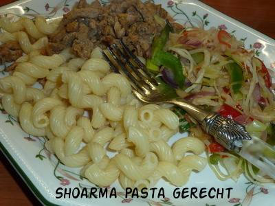 Shoarma pasta gerecht (slank gerecht) recept