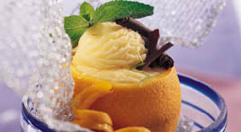 Naranjas rellenas de helado recept
