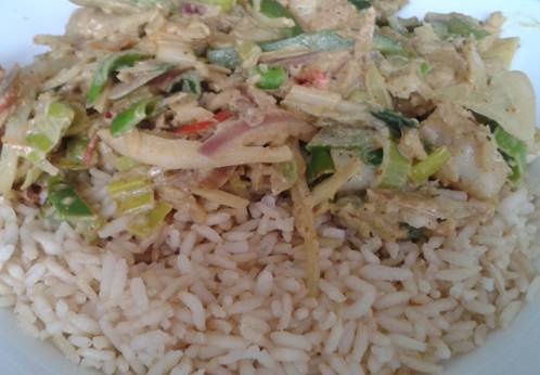 Green curry pangafilet recept