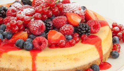 Cheesecake met zomerfruit recept