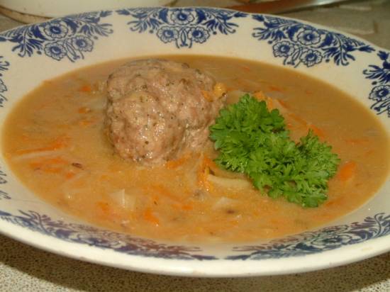 Hutspot soep met kaasgehaktballetjes recept