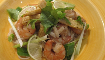 Thaise garnalen met noedels recept