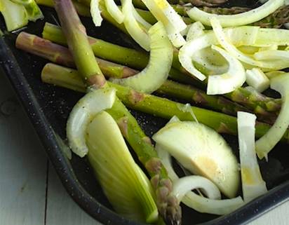 Penne met geroosterde groene asperges en geitenkaas recept ...