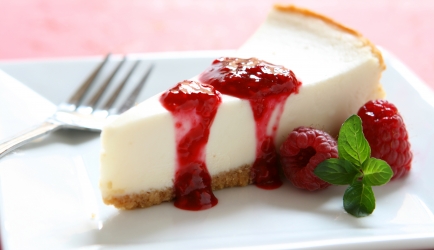 Cheesecake met frambozensaus recept