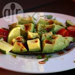 Pittige avocado snack recept