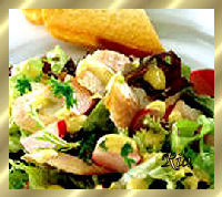 Salade van gerookte paling met citroendressing recept