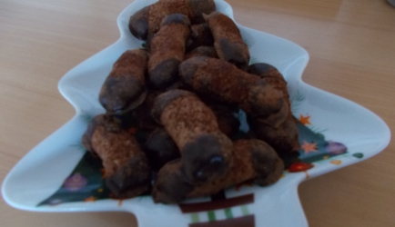 Mokka noten staafjes met chocolade lekker koekje recept ...