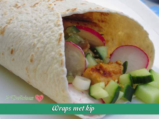 Wraps met kip recept