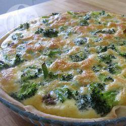 Quiche met broccoli en gehakt recept