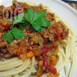 Eenvoudige pastasaus met gehakt recept