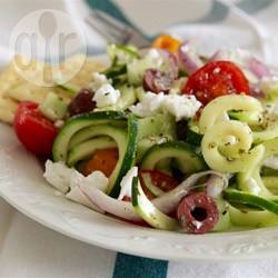 Griekse courgetti salade recept