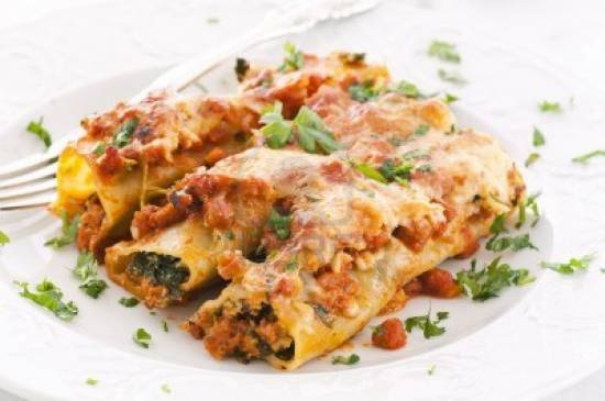 Cannelloni met gehakt en spinazie recept