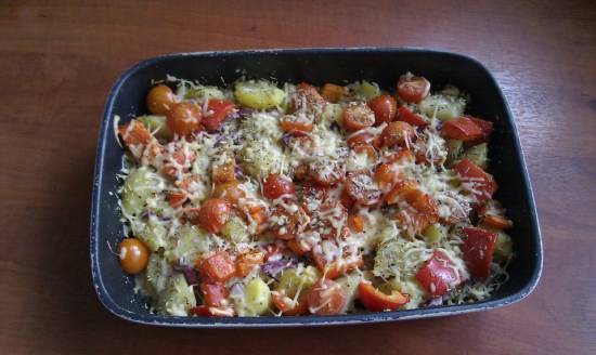 Ovenschotel kabeljauw met aardappeltjes en tomaten recept ...