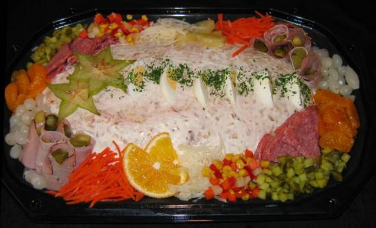 Feestelijke salade schotel geschikt voor ieder feestje recept ...