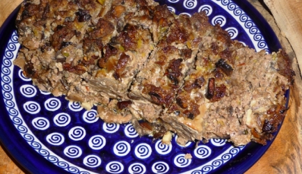 Gehaktbrood (meatloaf) met paddenstoelen recept