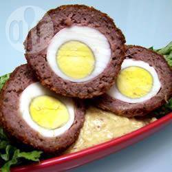 Schotse eieren met mosterdsaus recept