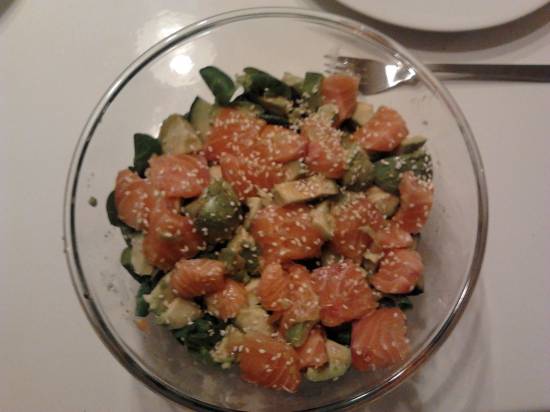 Sashimi salade recept