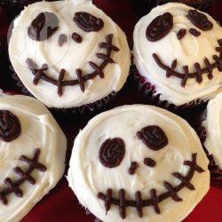 Doodskop cupcakes (voor halloween) recept